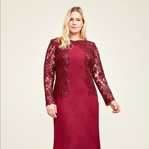 Tadashi Shoji Felicity Gown Burgundy